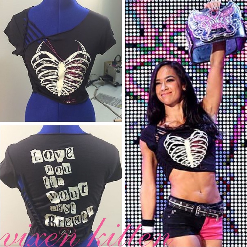 AJ Lee WWE Custom Merch - PLEASE READ DESCRIPTION IF YOU’RE INTERESTED